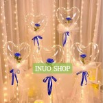 Globos led con rosa y luz parpadeante